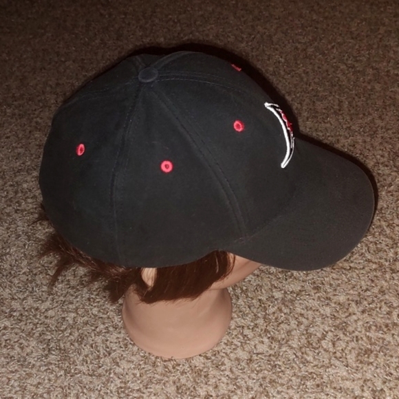 Nike UW-River Falls Falcons Embroidered Black Red Fitted Hat OS - Picture 5 of 7